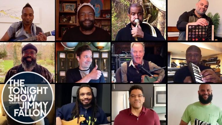 Jimmy Fallon, Sting & The Roots Remix „Don’t Stand So Close to Me“ (At-Home Instruments)