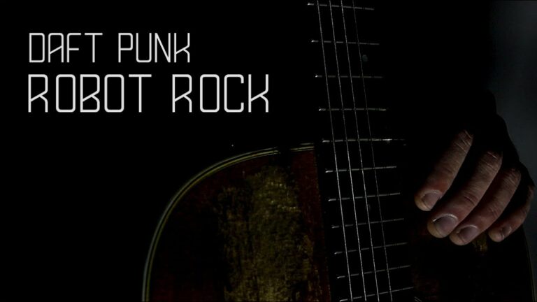 „Robot Rock“ von Daft Punk fast nur mit der Gitarre gecovert